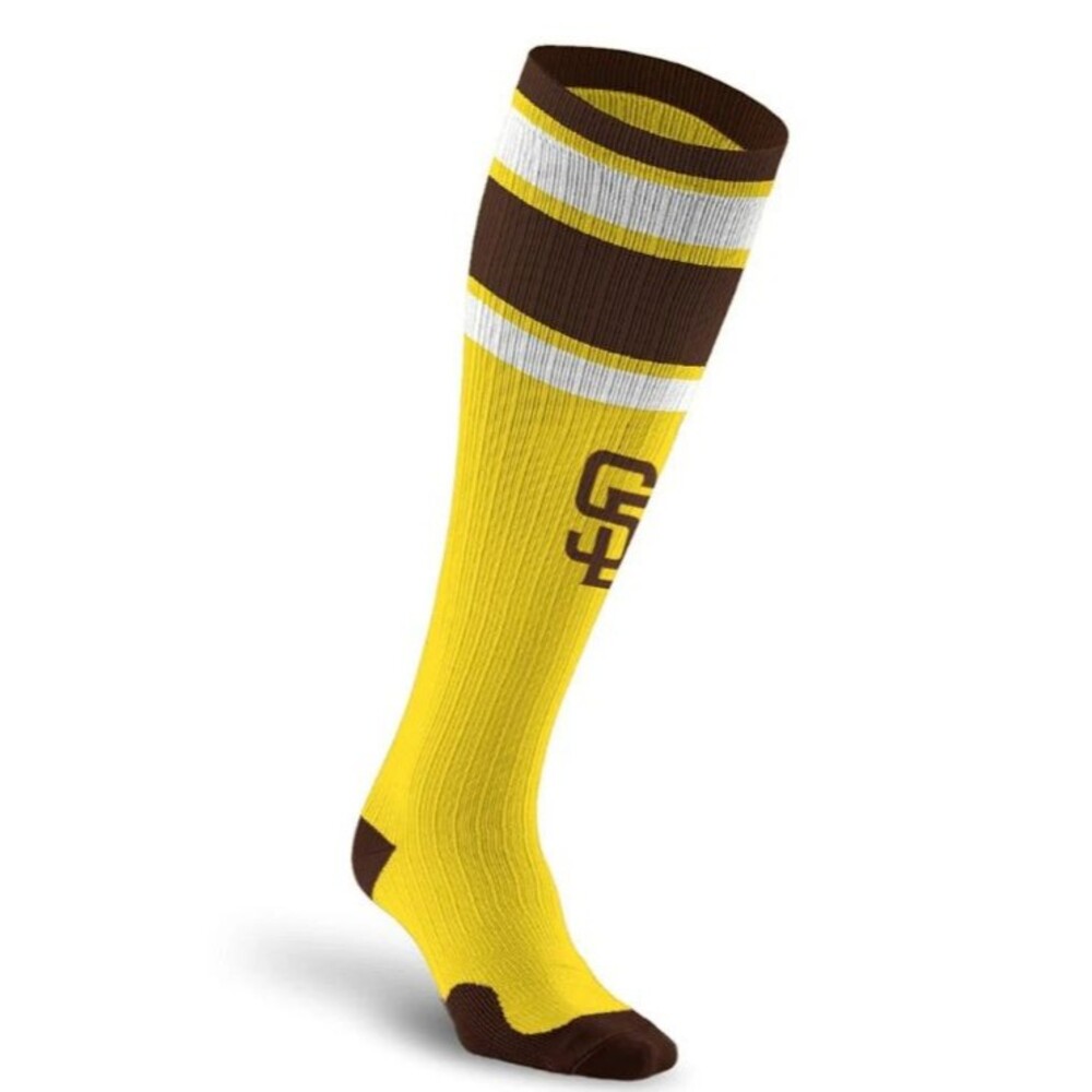 2 pairs Mens NWOT San Diego Padres  OTC Compression Socks sz L/XL